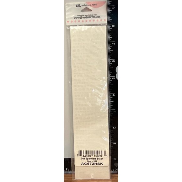 HTF RARE Stampendous! Class a'Peel Dot Sparklers Stickers Black AC672HSK - Picture 3 of 3